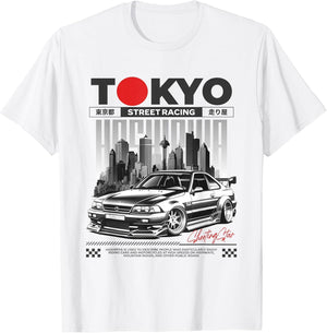 JDM Tokyo Japan Drift Race Car Tuning Retro Vintage Graphic
