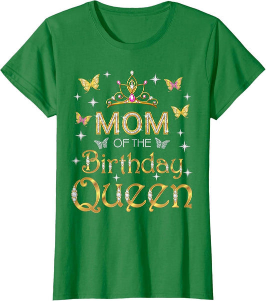 Mom of The Birthday Queen Birthday Party Family Matching