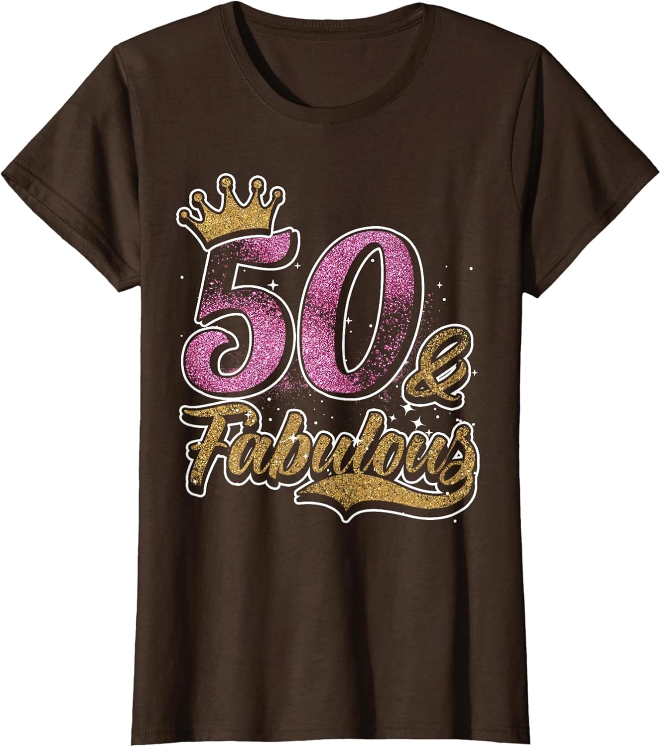 50 Years Old & Fabulous 50th Birthday Crown Design