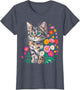 Cute Cat wit Flower Kitten