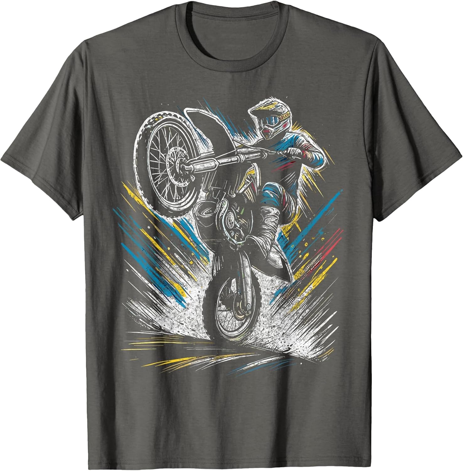 Dirt Bike Rider Motorcycle Retro Motocross
