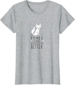 Foxes Make Everything Better White Fox Design
