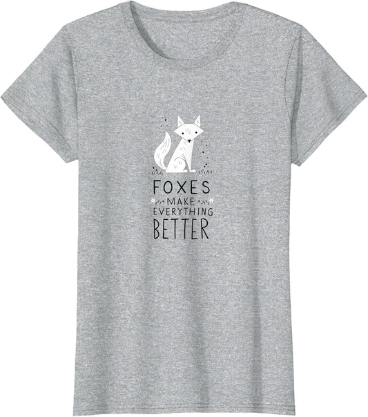 Foxes Make Everything Better White Fox Design