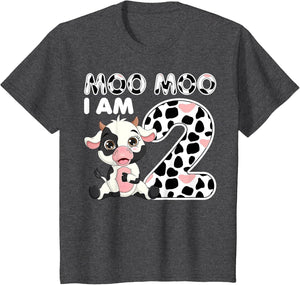 Cow Moo Moo I'm Two - 2 Years Old Cow Lover 2nd Birthday