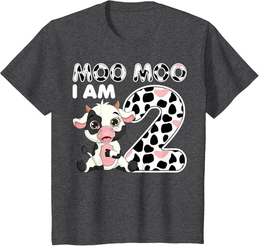 Cow Moo Moo I'm Two - 2 Years Old Cow Lover 2nd Birthday