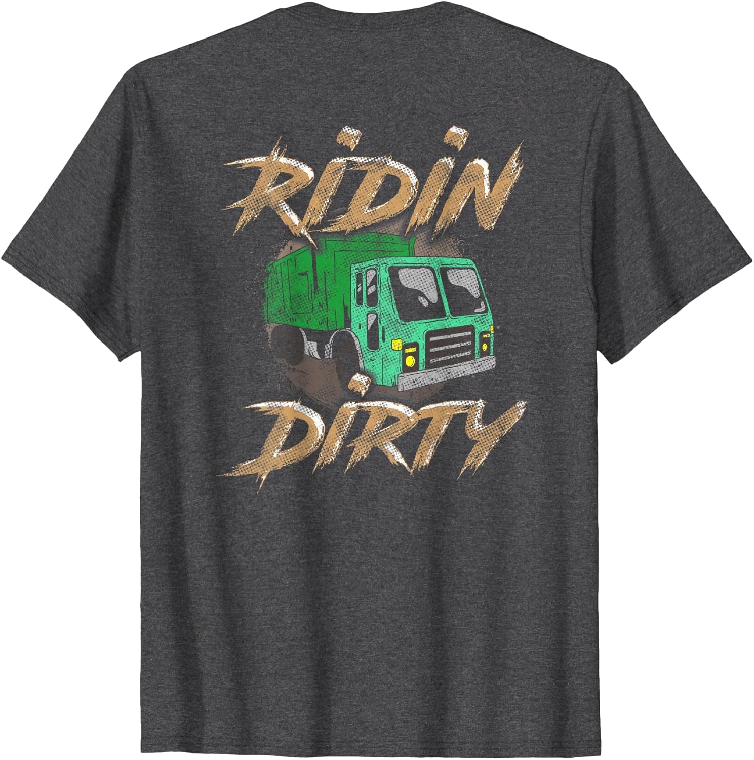 Sanitation Worker Trash Skull Garbage Truck Driver Shirt