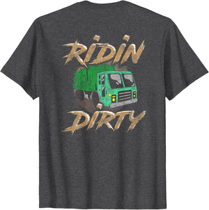 Sanitation Worker Trash Skull Garbage Truck Driver Shirt