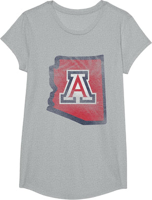 Arizona Wildcats Retro State Officially Licensed