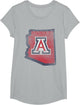 Arizona Wildcats Retro State Officially Licensed