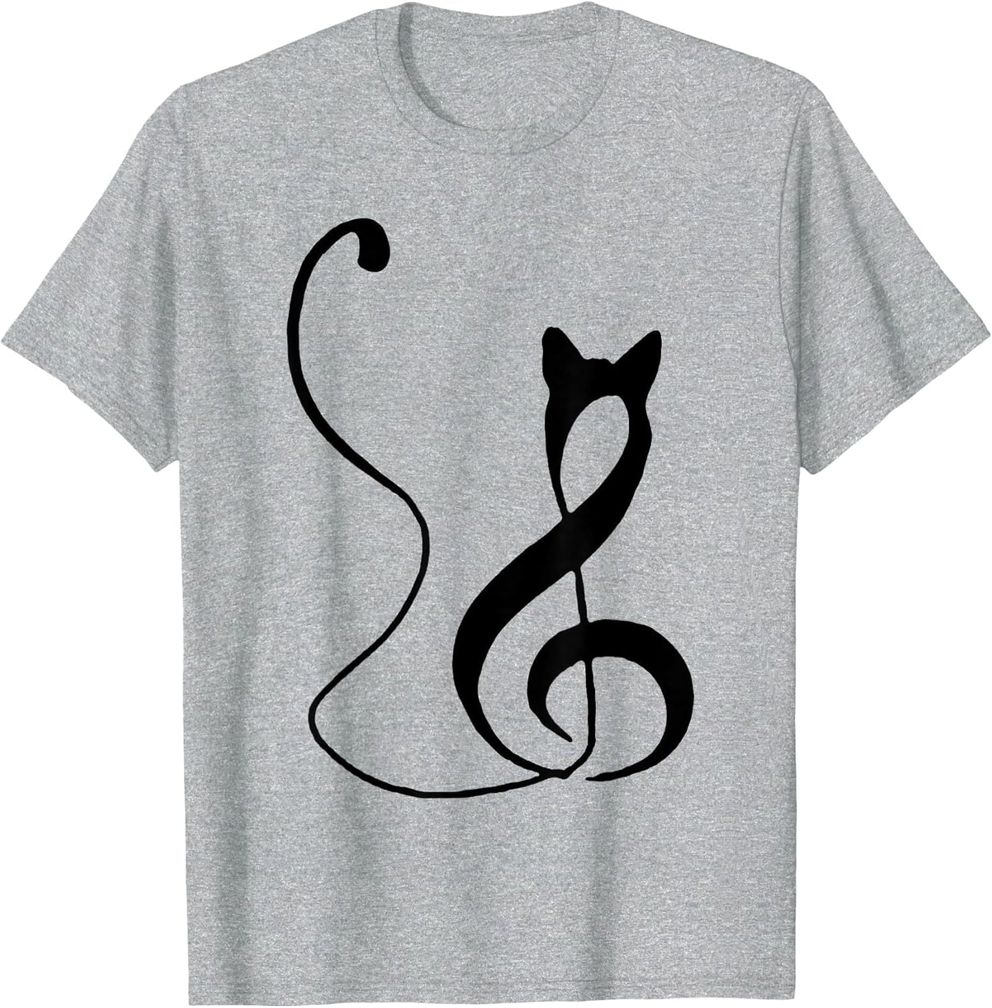 Music Note Inspired Cat Minimalist Music Lover Design