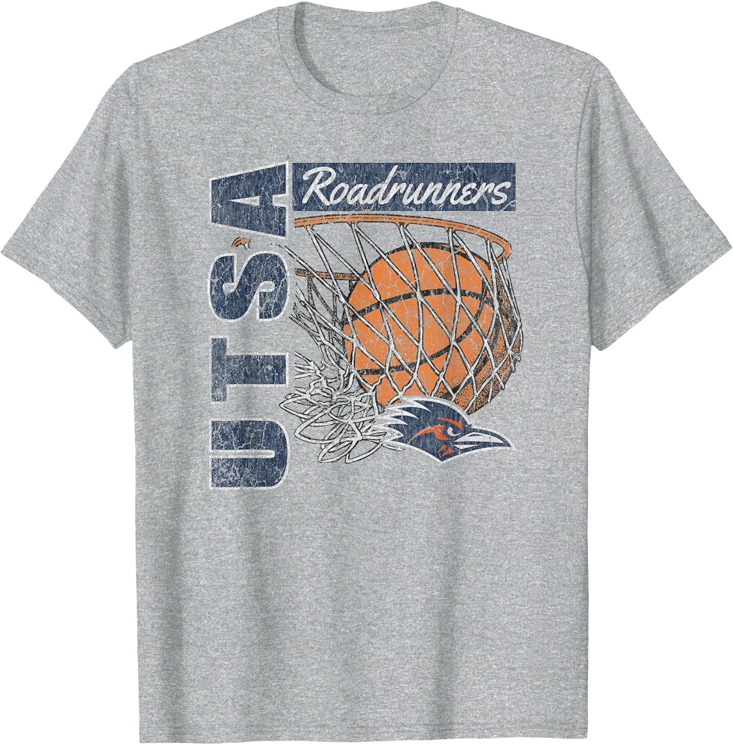 Texas San Antonio Roadrunners Vintage Basketball 90's Gray