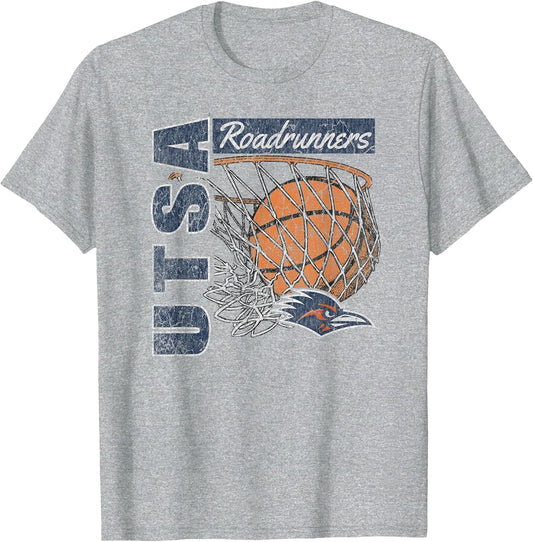 Texas San Antonio Roadrunners Vintage Basketball 90's Gray