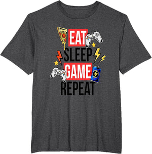 Funny Eat Sleep Game Repeat for Video Games Lovers