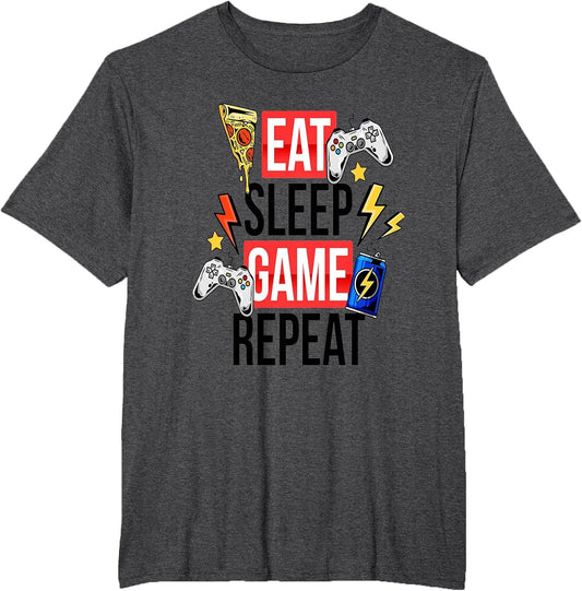 Funny Eat Sleep Game Repeat for Video Games Lovers