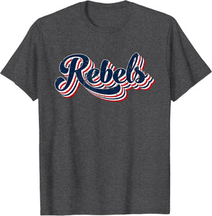 Rebels Patriotic USA America Proud 4th of July Retro Graphic