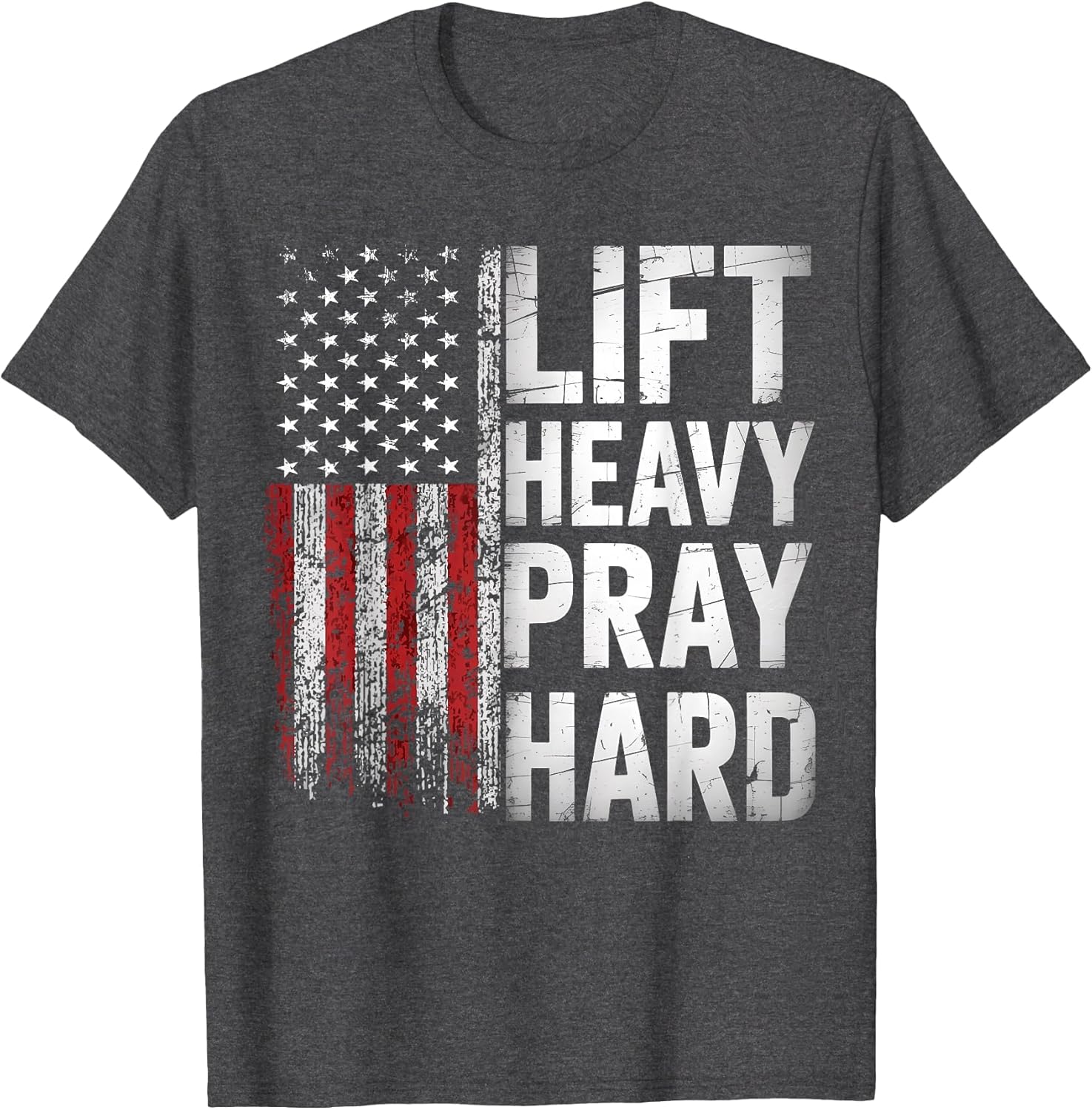 Lift Heavy Pray Hard Funny Gym Christian Lifting Men Women