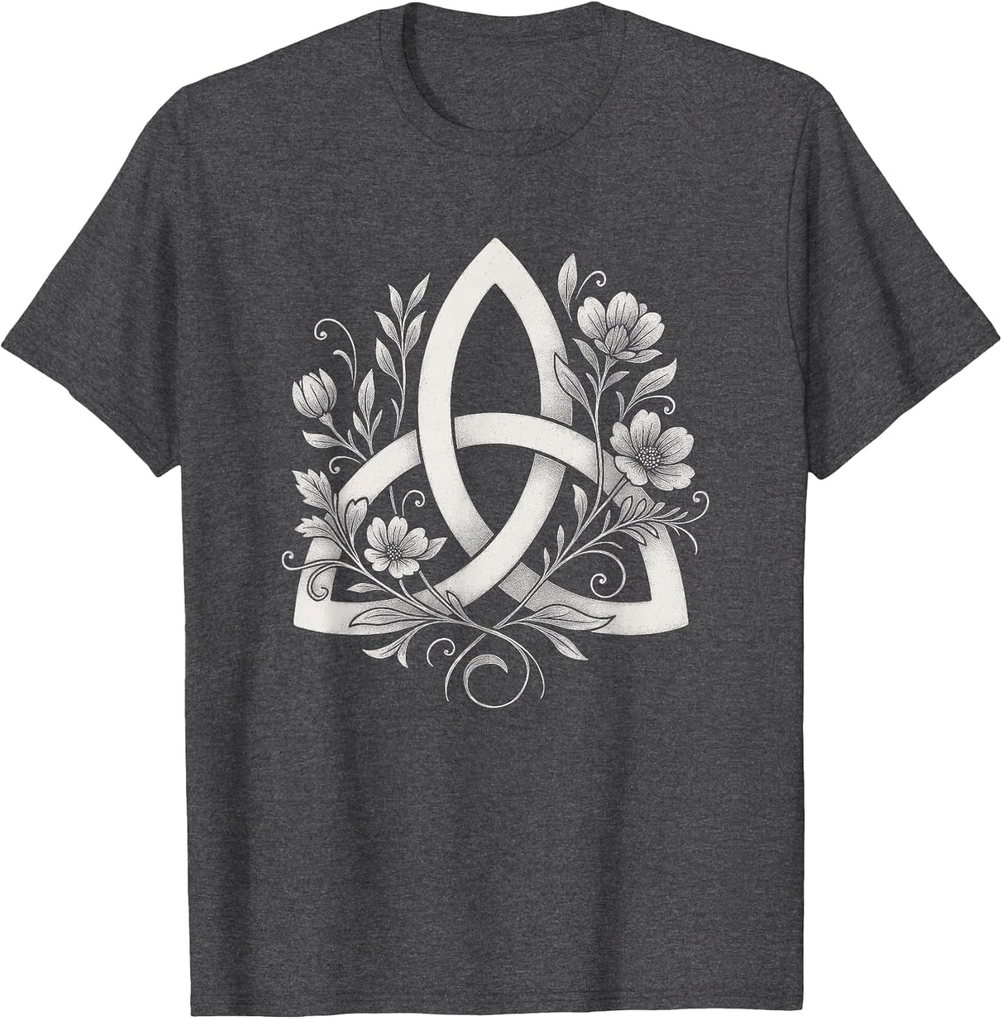 Celtic Knot Triquetra Druid Floral Flowers Pagan Symbol Art