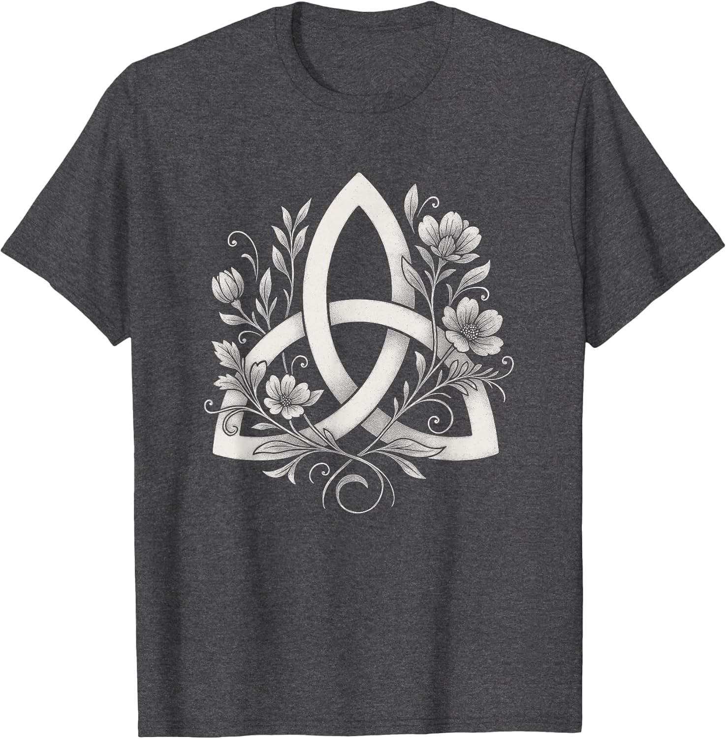 Celtic Knot Triquetra Druid Floral Flowers Pagan Symbol Art