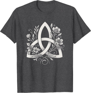 Celtic Knot Triquetra Druid Floral Flowers Pagan Symbol Art
