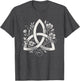 Celtic Knot Triquetra Druid Floral Flowers Pagan Symbol Art