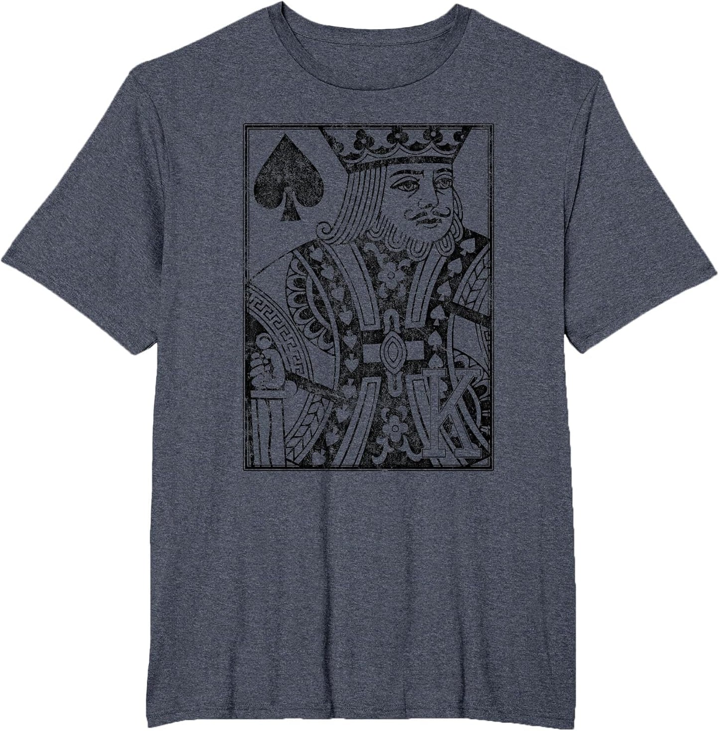 King of Spades Vintage Look Distressed Playing Card