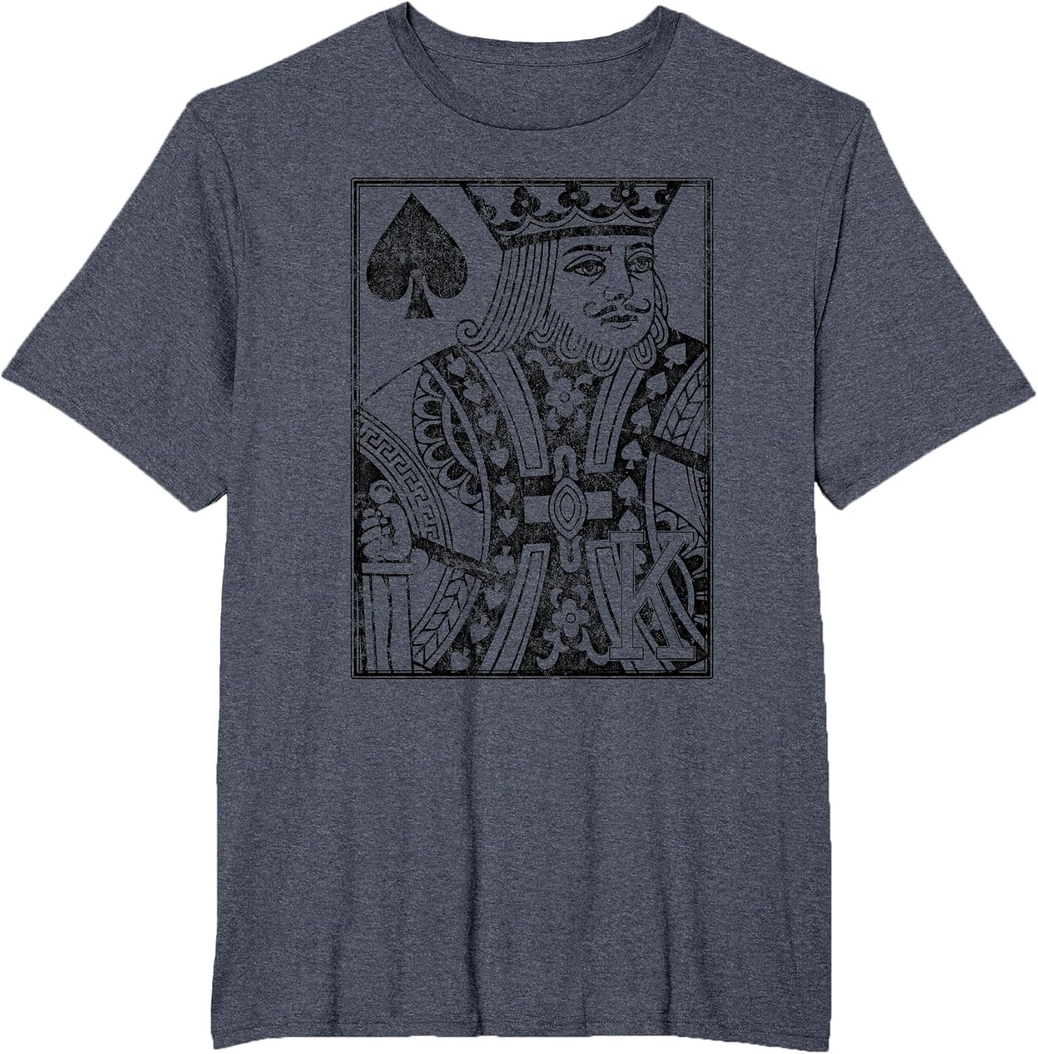 King of Spades Vintage Look Distressed Playing Card