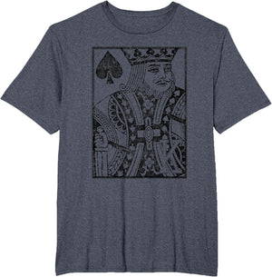 King of Spades Vintage Look Distressed Playing Card