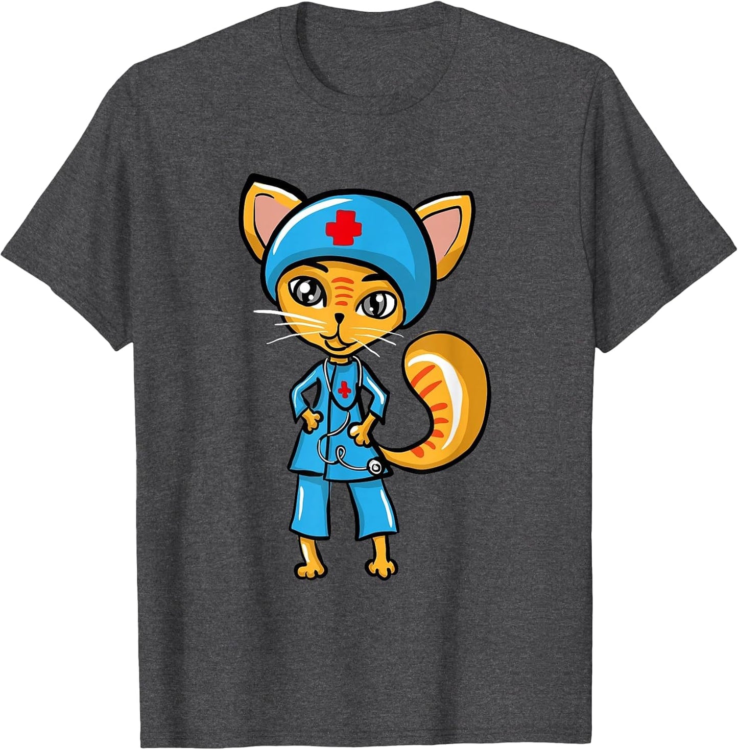 Funny Nurse Cat Illustration Nursing Appreciation