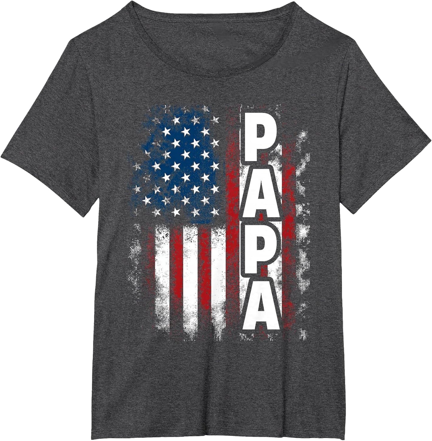 Papa American Flag Fathers Day from Grandkids Son Daughter
