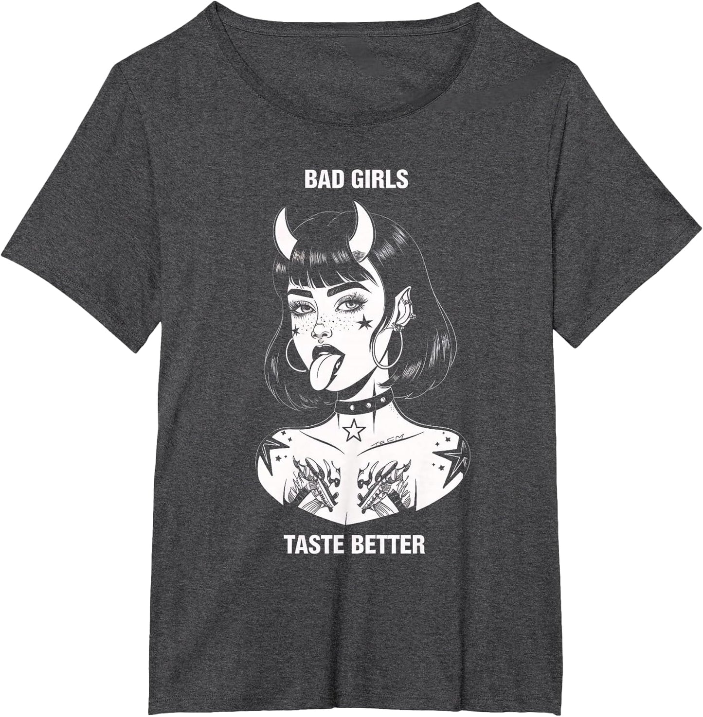 Bad Girls Taste Better Tattoo Devil Halloween Men Women