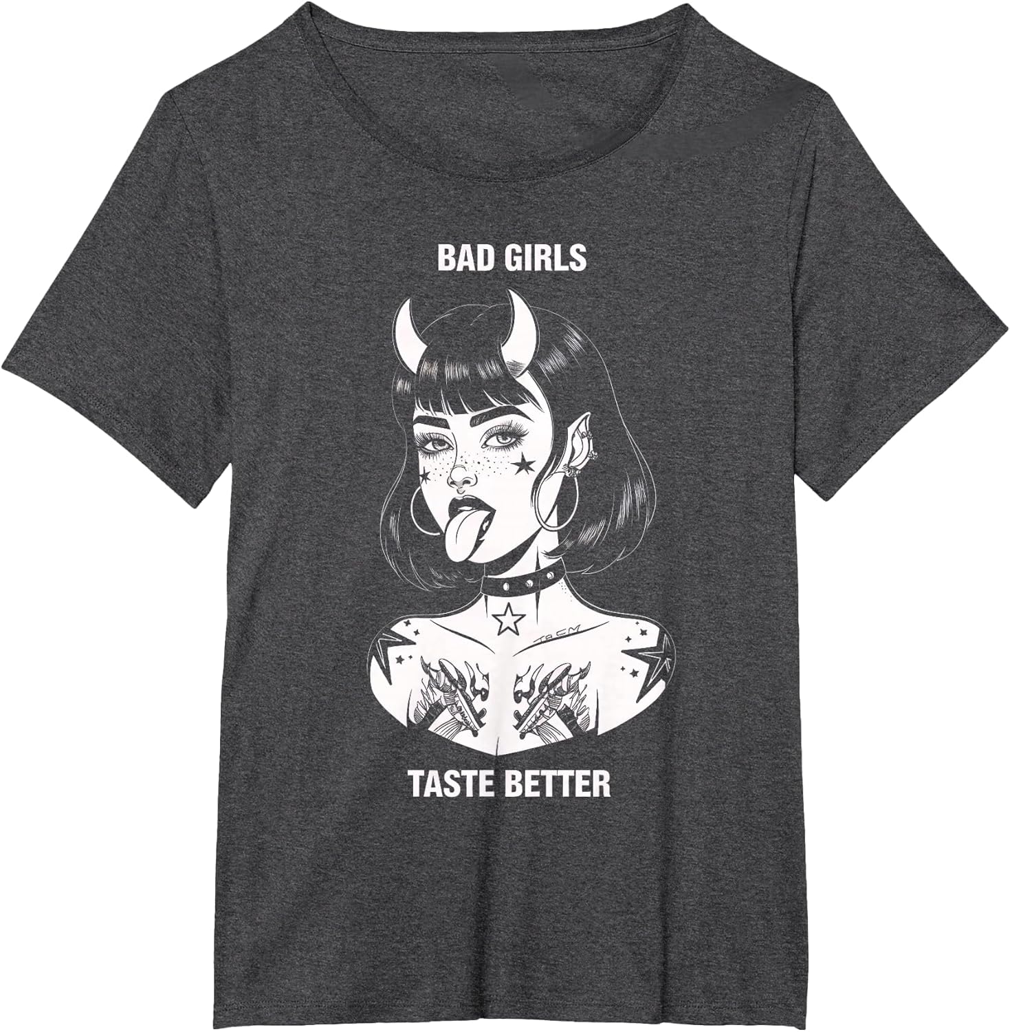Bad Girls Taste Better Tattoo Devil Halloween Men Women