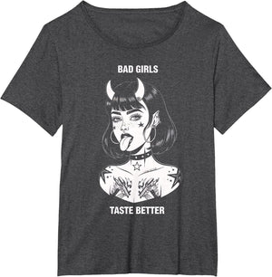 Bad Girls Taste Better Tattoo Devil Halloween Men Women