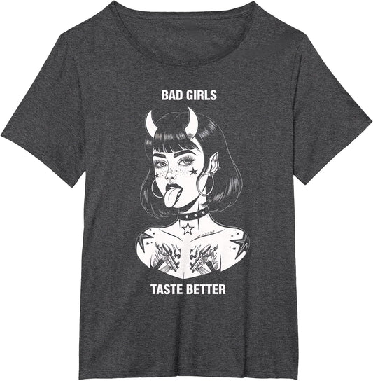 Bad Girls Taste Better Tattoo Devil Halloween Men Women