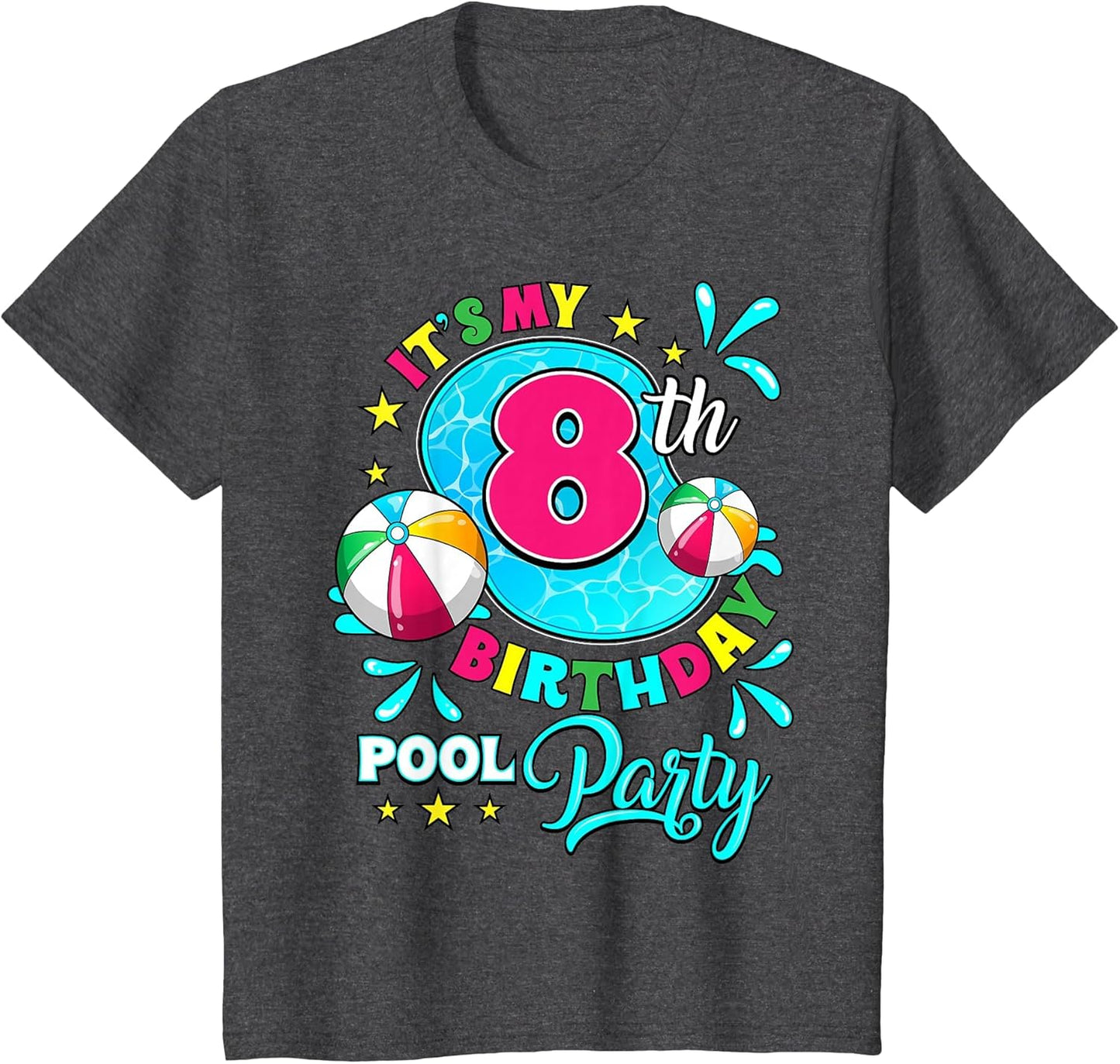It's My 8th Birthday Pool Party 8 Years Old