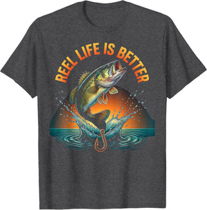 Reel Life Is Better Fishing Graphic Design
