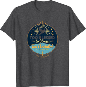 Christian Faith Too Blessed To Stress Inspirational Quote