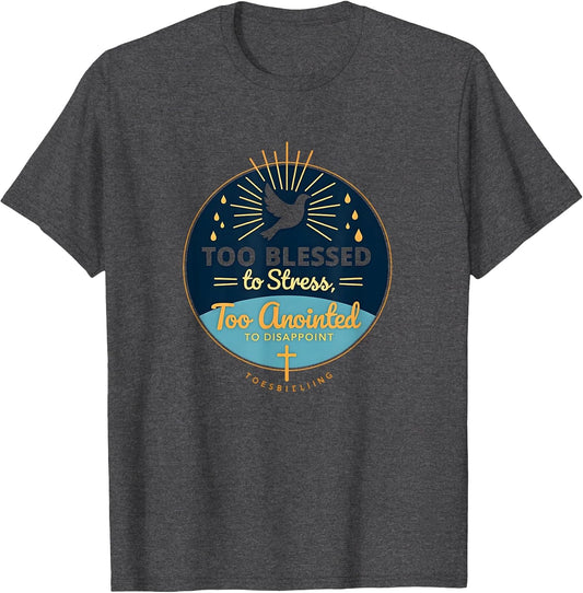 Christian Faith Too Blessed To Stress Inspirational Quote