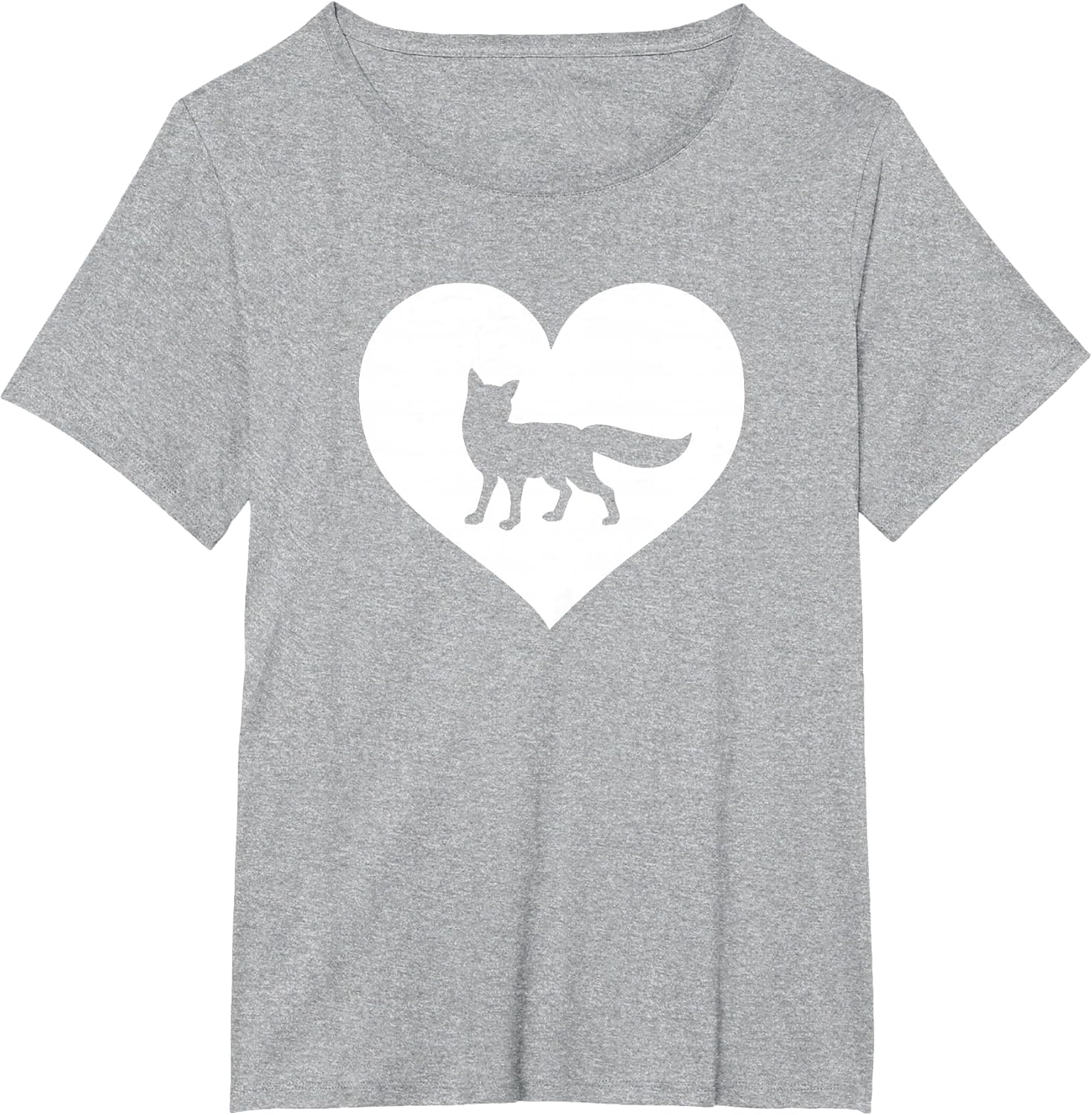 A Cute Purple or Pink Fox , Women's Plus, Heather Grey, 1X