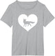 A Cute Purple or Pink Fox , Women's Plus, Heather Grey, 5X