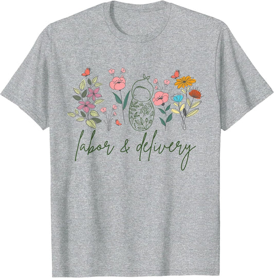 Retro Wildflower Labor and Delivery Nurse Future L&D Nurse