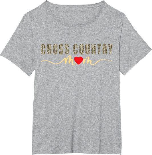 Cross Country Mom XC Funny Running Runner Leopard Mother