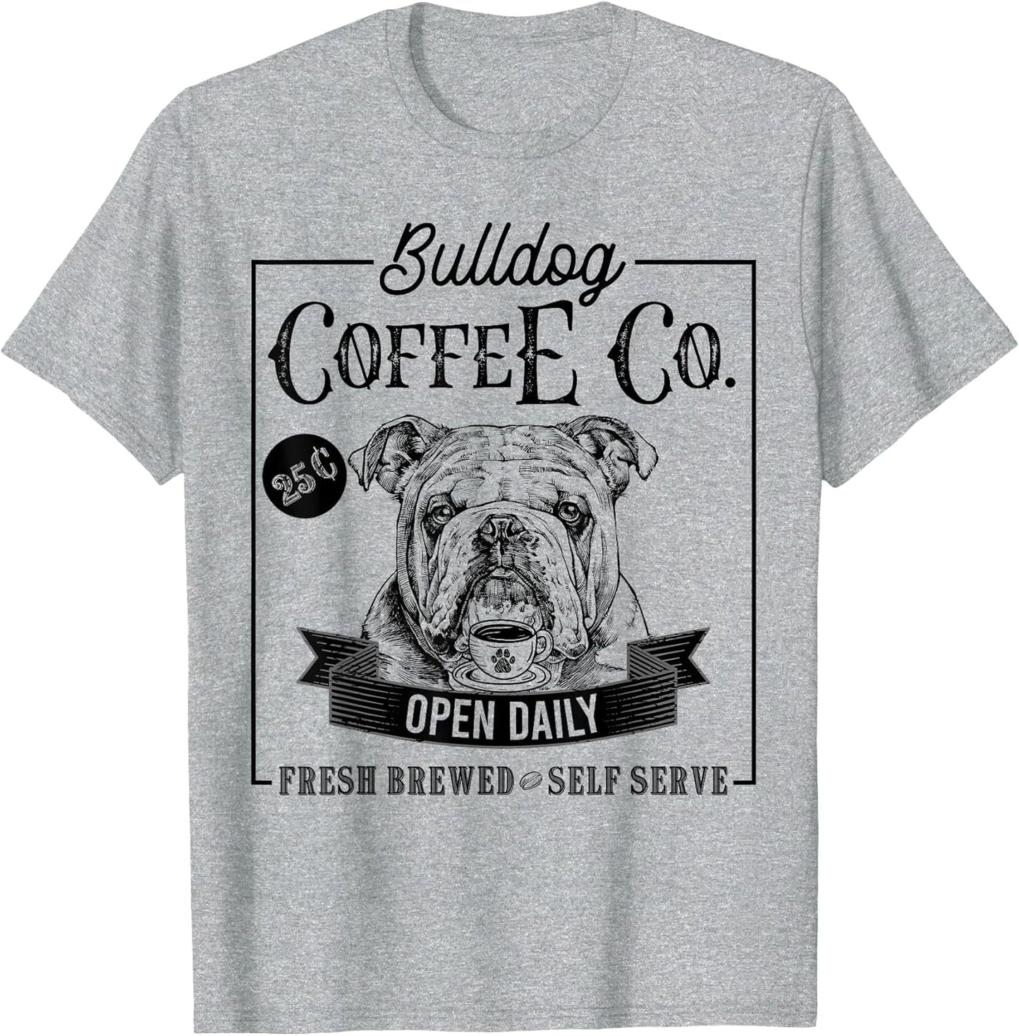 Retro English Bulldog Coffee Funny Dog Mom Coffee Lover