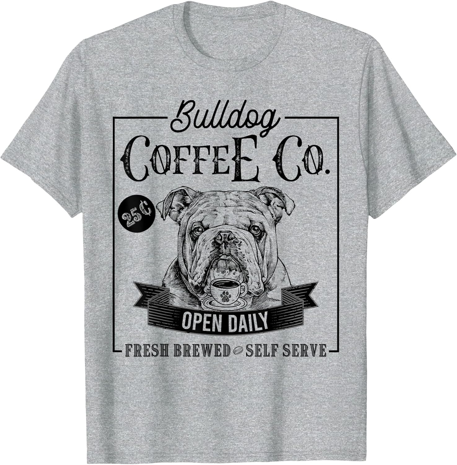 Retro English Bulldog Coffee Funny Dog Mom Coffee Lover