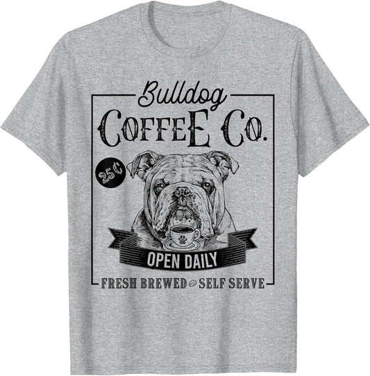 Retro English Bulldog Coffee Funny Dog Mom Coffee Lover