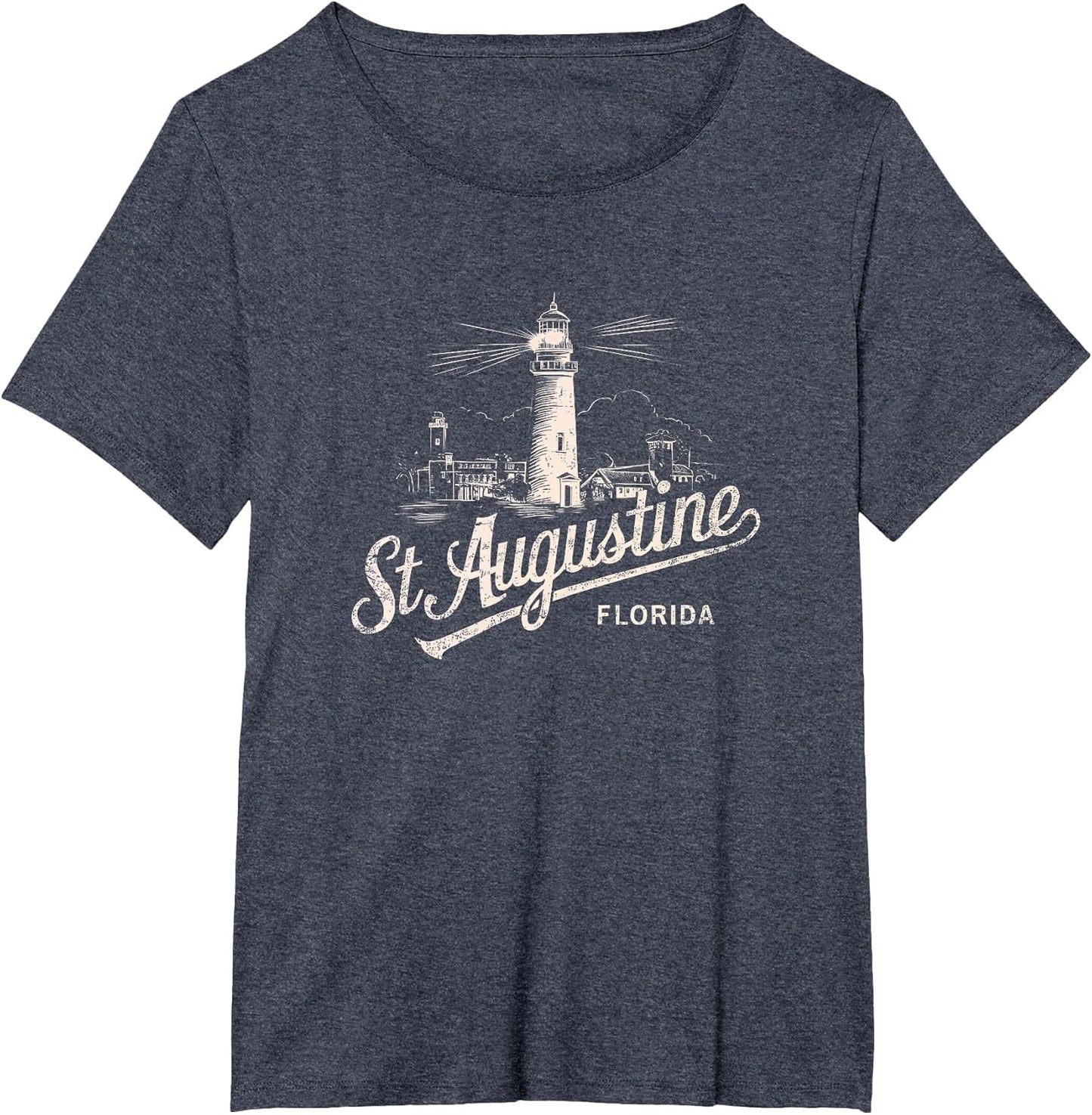 St Augustine Florida Lighthouse Vintage Artwork