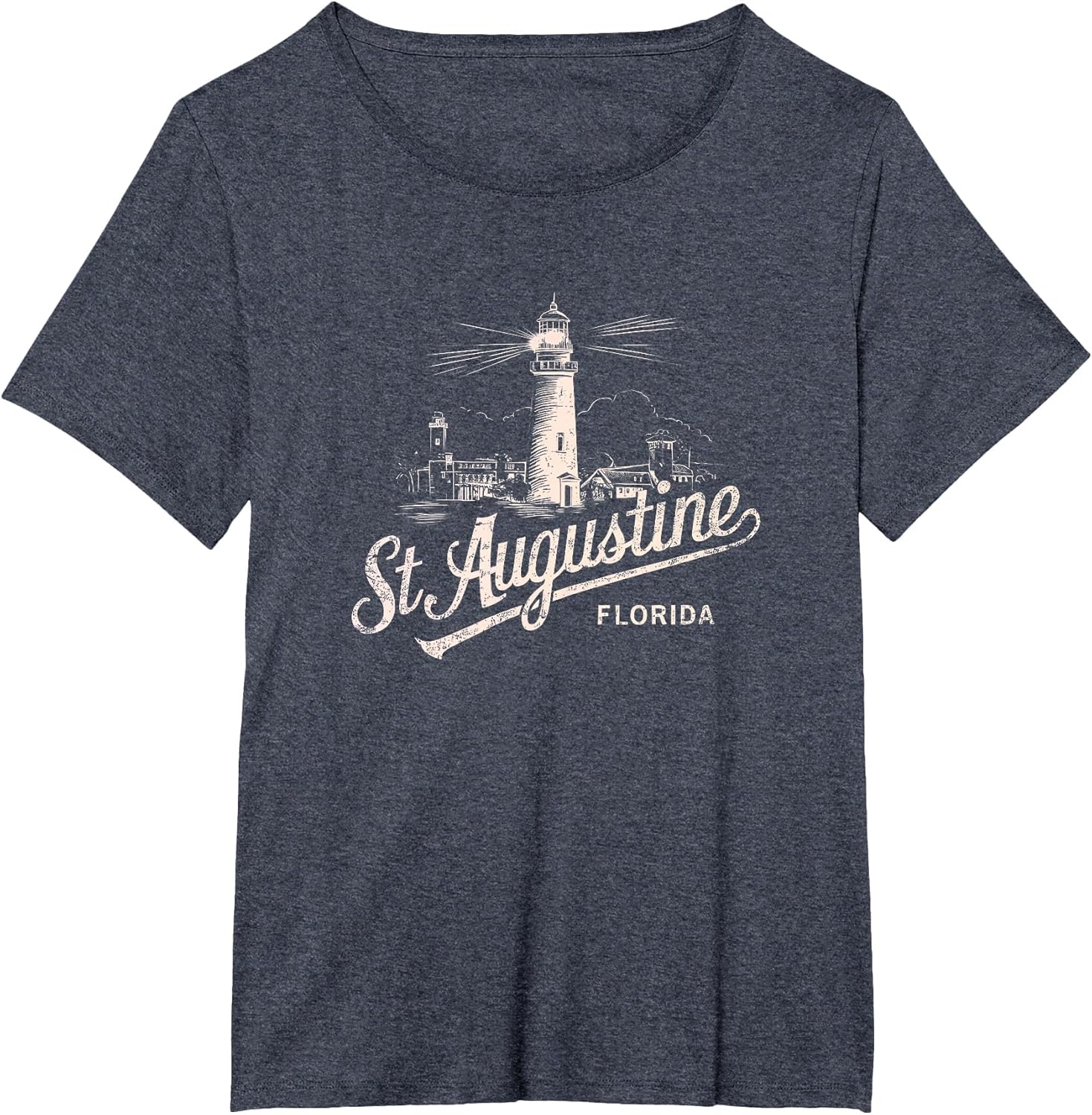 St Augustine Florida Lighthouse Vintage Artwork