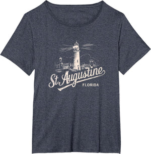 St Augustine Florida Lighthouse Vintage Artwork