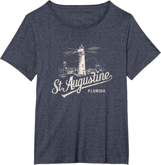 St Augustine Florida Lighthouse Vintage Artwork