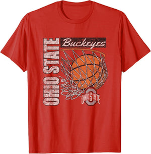 Ohio State Buckeyes Vintage Basketball 90's Red