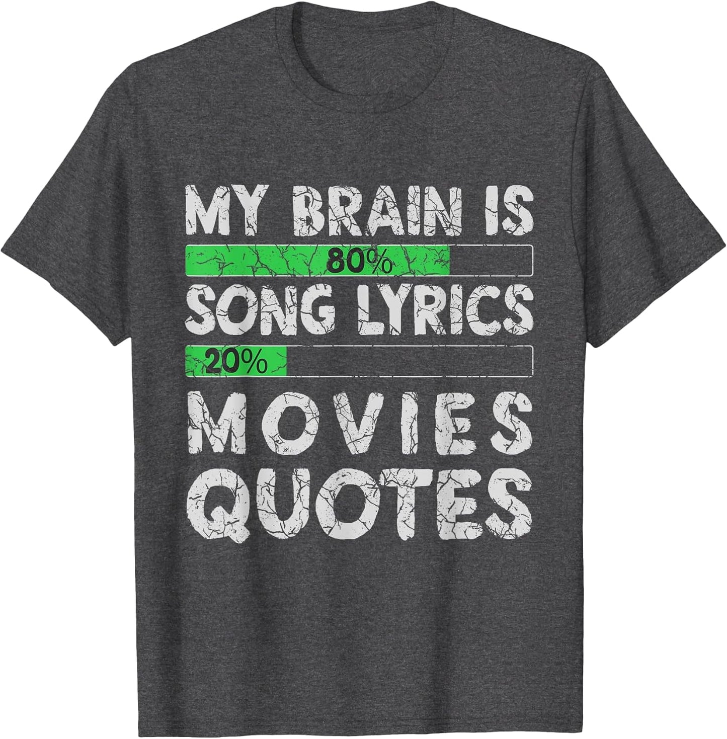 My Brain is 80% Song Lyrics 20% Movies Qoutes Funny